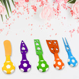 12066 Football Soccer Cheese Knife Set (5 Pcs Set)