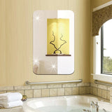 1728 3D Mirror Wall Stickers for Wall 30X40CM