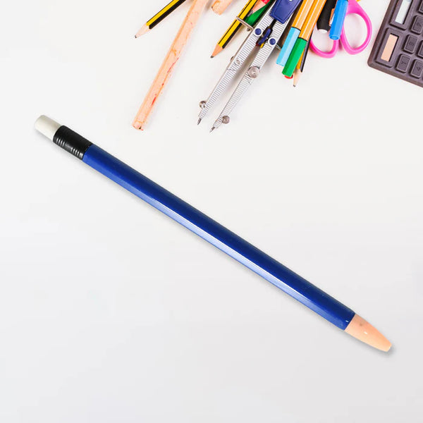 17051 Mechanical Lead Pen Pencil | With 40 Leads | Matt Black ABS Plastic Round Body | Ideal for Writing Drawing Outline Sketching  (2mm Lead Pencil)