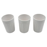 5719 Small Plastic Coffee / Tea Cups / Glass Reusable Plastic Cup Mug Lightweight Microwavable Dishwasher Safe Unbreakable Camping Coffee Mugs for Tea Milk Water Juice Tea (3 Pcs Set)