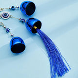 15448 Metal Evil Eye Wind Chime Bells (Mix Design / 1 Pc)