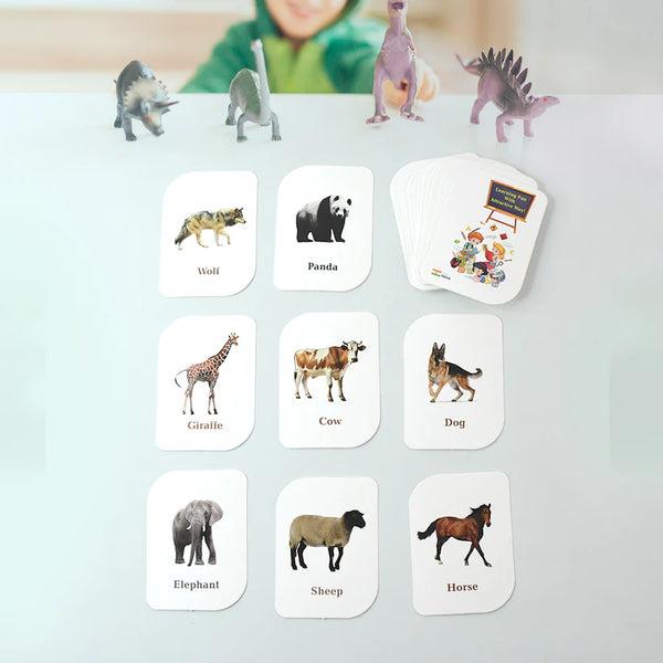 19150 Kidkraft 32-Piece Animal Flash Cards Set