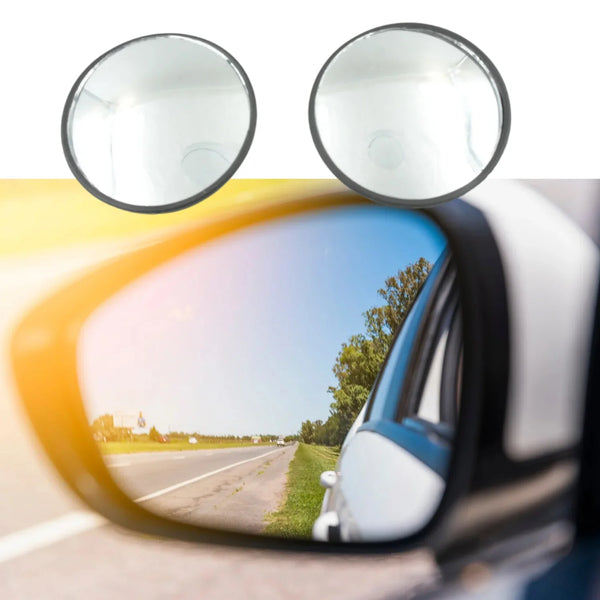 9538 Car Blind Spot Side Mirror Round HD Glass Blindspot Mirror Convex Rear View Mirror,(2 Pcs Set)