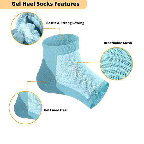 Plantar Fasciitis Inserts Heel Protectors - Silicone Gel Heel Cups Shoes  Inserts Orthotics Heel 3 Pair (Pack of 1)