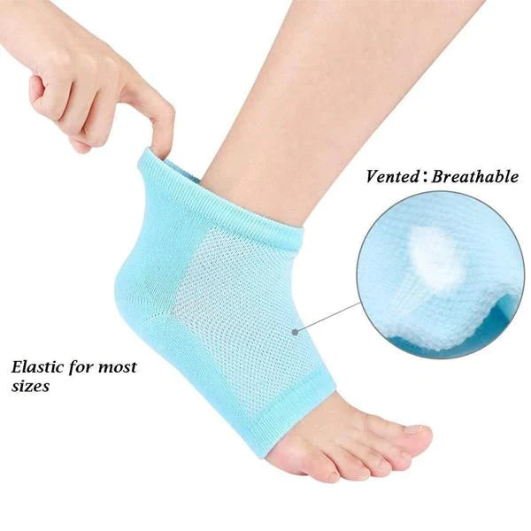 Plain Silicone Gel Heel Pad Socks for Pain Relief at Rs 50/piece in Surat