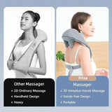 13809 Neck & Shoulder Massagers with Heat, Electric Rechargeable (1 Pc)