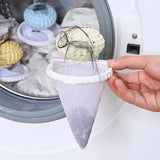 13234 Reusable Washing Machine Floating Cylindrical Shape Lint Mesh Bag ( 1 Pc)