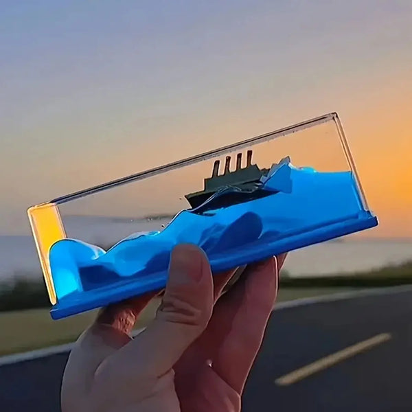 7589 CAR INTERIOR DASHBOARD DECORATION FLOATING WATER CRUISER SHIP