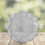 12212 Plastic Household Flower Design Plates Dinner Plates Dish Tray (10 Pcs Set)