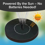 8603 Fast Fountain by Pocket Hose - Solar-Powered - Instantly Adds a Water Feature Virtually Anywhere - 5 Spray Modes - No Installation or Batteries Required - Great for Bird Baths, Pools, Pond & More (1 Pc)