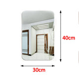 1728 3D Mirror Wall Stickers for Wall 30X40CM