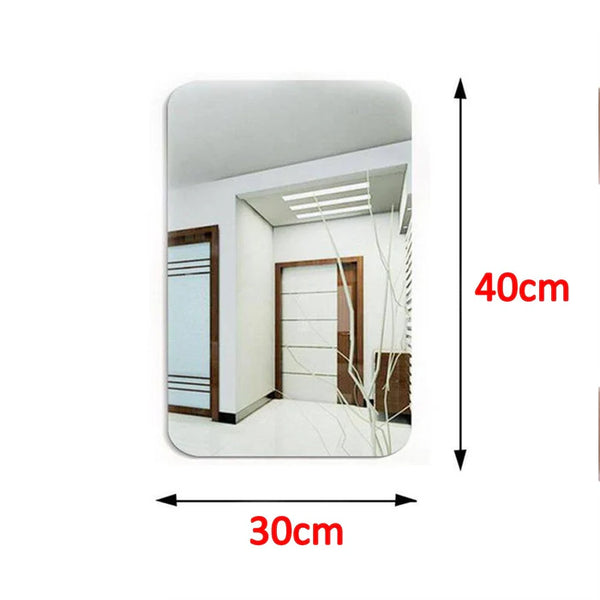 1728 3D Mirror Wall Stickers for Wall 30X40CM