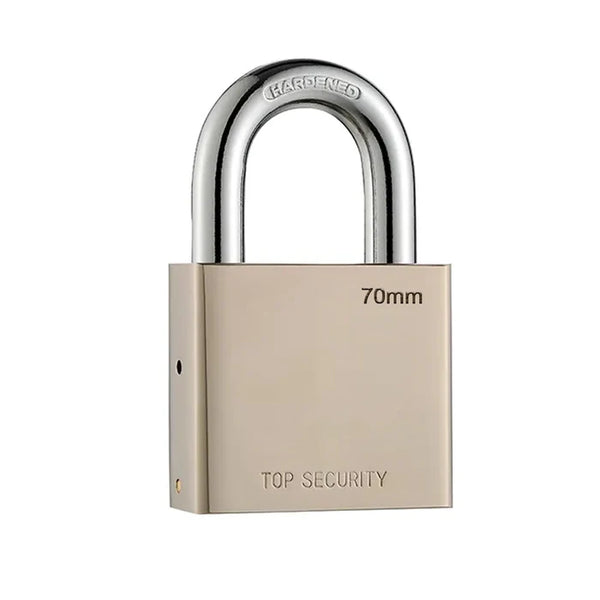 1690 Heavy Steel Premium Square Padlock 70mm With 4 Keys | Multipurpose Hardened Shackle Padlock for Door, Gate, Shutter and Home