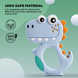 4967 Silicone Dinosaur Teether for Baby (1 Pc / Mix Design & Color)