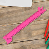 18921 Cute Cartoon Giraffe Ruler / Scale Meter Ruler / Triangle Ruler (4 Pc Set)