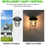 8938 Solar Lantern Wall Lights Fixtures with Motion Sensor (1 Pc)