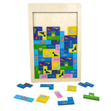 A07134 Wooden Sea Animal Color Sorting and Cognition Matching Puzzle Board