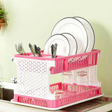 11952 Plastic Kitchen Organizer Rack with Water Storing Tray