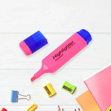 8911 Highlighter Pen, Assorted Colours Water Based Broad Tip Writing Marker (3 Pcs Set)