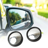 9538 Car Blind Spot Side Mirror Round HD Glass Blindspot Mirror Convex Rear View Mirror,(2 Pcs Set)