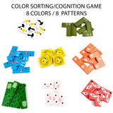 A07131 Wooden Animal Jigsaw Tetris Brain Teaser Puzzle Board