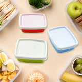 5556 PLASTIC AIRTIGHT CONTAINERS SET, SMALL PLASTIC CONTAINER SET, RECTANGULAR PLASTIC FOOD, PICKLE, FRIDGE CONTAINERS MULTICOLOR KITCHEN STORAGE CONTAINER (3 PCS SET)