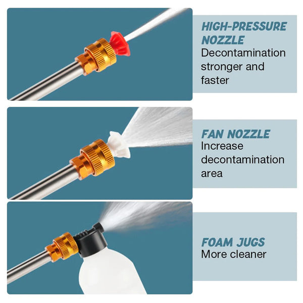 16008 88VF Car Washer Gun Wireless High Pressure Washer Water Spray Gun (1 Set)