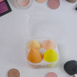 14444 Makeup Sponges Set, Perfect for Liquid, Cream, and Powder (4 Pcs Set With Case)