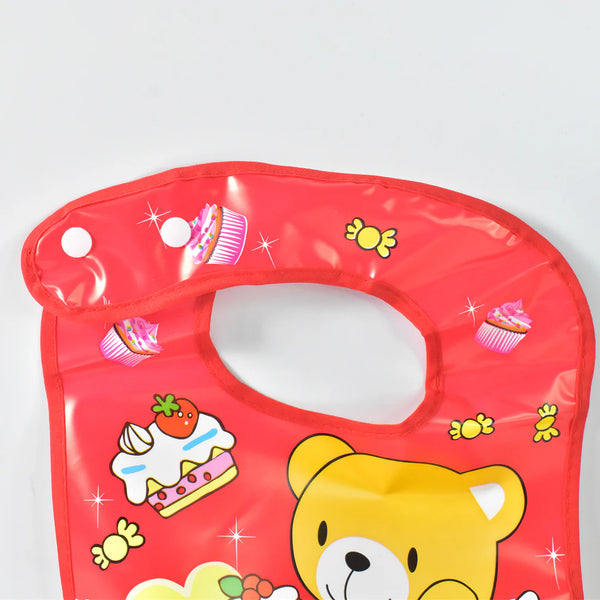 8986 Multifunctional Waterproof BPA Free Reusable Soft Fabric Plastic Baby Bib (1 Pc)