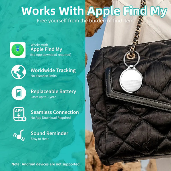 14005 Finder Compatible with Find My App Global Tracking GPS Tracker with Sound Alarm