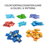 A07135 Wooden Educational Occupation Matching & Tetris Shape Sorting Puzzle Board