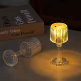 13362 Big Acrylic LED Desk Lamps Table Lamp Portable Crystal (1 Pc / Big)