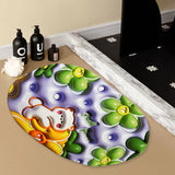 3982 3D Visual Anti-Slip Absorbent Cute Flower Bath Mat - 23 Inch