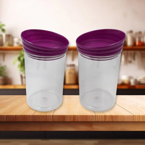 10175 Plastic Premium Quality Kitchen Food Containers Set (1200ml Approx, Set Of 2 Pc)