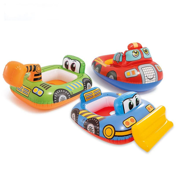 AM0386 Swimming Pool Vehicle Shape Inflatable Ring for Kids