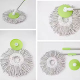 4211 Round Shape Microfiber Spin Mop Replacement Head Refill (1 Pc)