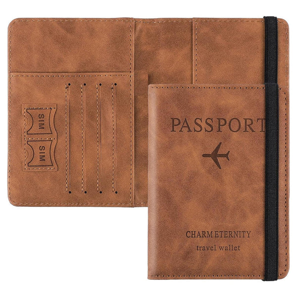 5000 Passport Holder Cover PU Leather Travel Wallet case (1 Pc / 15×11 Cm)