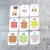 19157 Kid kraft Early Learner 32-Piece Number Flashcard Set