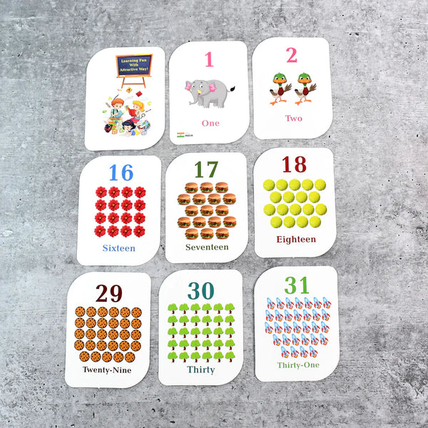 19157 Kid kraft Early Learner 32-Piece Number Flashcard Set