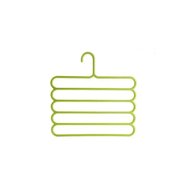 0587 Space Saving Hanger – 5-Layer Multipurpose Plastic | GlimmerHome