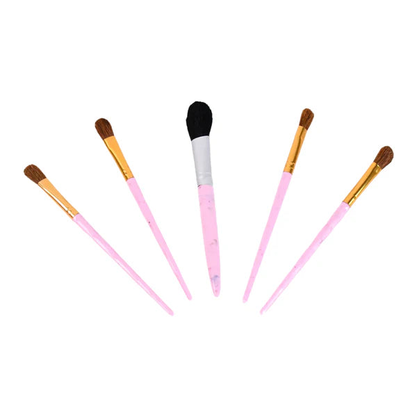 13932 5pc Makeup Brush tools kit (5 Pcs Set / Mix Color)