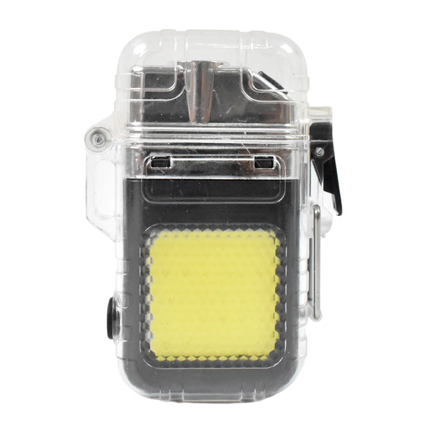 18629 USB Rechargeable Electric Lighter & 3 Modes COB Flashlight (1 Pc)