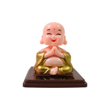 4068 Solar Power Moving Head Buddha Statue Car Ornament (1 Pc / Mix Color)