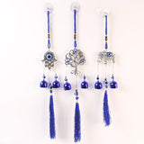 15448 Metal Evil Eye Wind Chime Bells (Mix Design / 1 Pc)