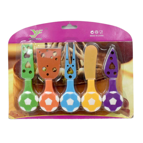 12066 Football Soccer Cheese Knife Set (5 Pcs Set)