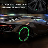 15116 Tyre Valve Caps Luminous Glow Car Tire Valve Cap Covers Vaal Cap (100 Pcs Set)
