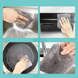 8190 Durable Kitchen Scrub Cloth, Microfiber Cleaning Cloth Roll, Kitchen Wear-Resistant Cloth 20×22cm, Multipurpose Cleaning Cloths for Kitchen (1pc)