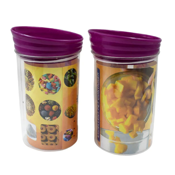 10175 Plastic Premium Quality Kitchen Food Containers Set (1200ml Approx, Set Of 2 Pc)