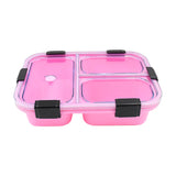 10103 Plastic 3 Compartment Insulated Lunch Box, Lunch Box (1 Pc)