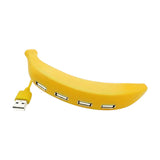 13325 Banana Shape USB Hub, 2.0 Hub USB Splitter, 4-Port USB Hub (1 Pc)